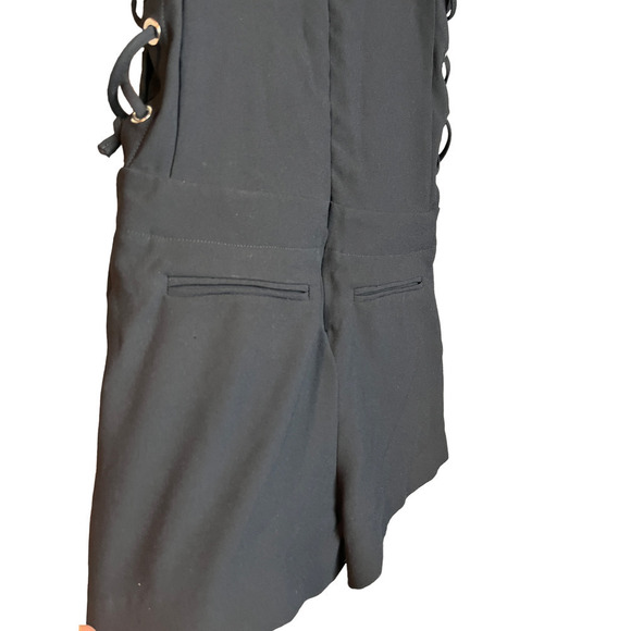 IRO Moltani Crepe Lace-Up Romper - Picture 5 of 16